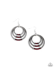 Load image into Gallery viewer, Contemporary Culture Red earrings