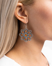 Load image into Gallery viewer, Garden of Love Orange Earrings