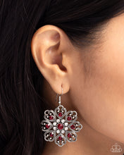 Load image into Gallery viewer, Garden of Love Red Earrings