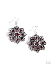 Load image into Gallery viewer, Garden of Love Red Earrings