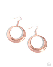 Load image into Gallery viewer, Retro Radius Copper Earrings