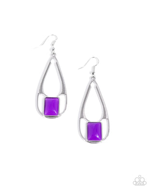 Adventure Story Purple Earrings
