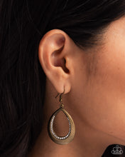 Load image into Gallery viewer, Inner Iridescence Brass Earrings