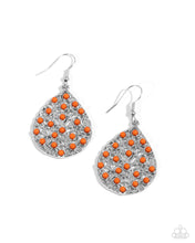 Load image into Gallery viewer, Botanical Berries Orange Earrings