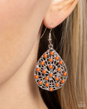 Load image into Gallery viewer, Botanical Berries Orange Earrings