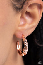Load image into Gallery viewer, HOOP it Up Copper Earrings