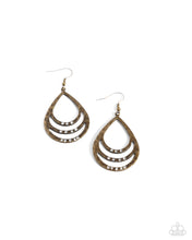 Load image into Gallery viewer, Sojourn Shimmer Brass Earrings