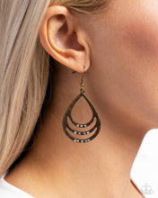 Load image into Gallery viewer, Sojourn Shimmer Brass Earrings