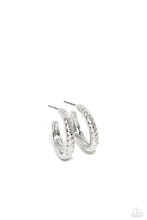 Load image into Gallery viewer, Curvy Charisma Silver Mini Hoops