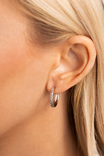 Load image into Gallery viewer, Curvy Charisma Silver Mini Hoops