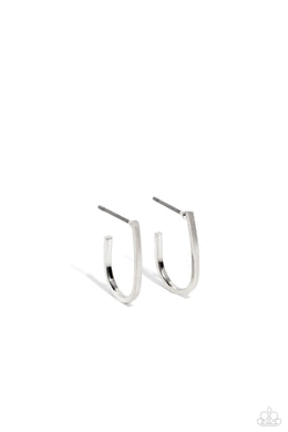 Admirable Arches Silver Mini Hoop Earrings