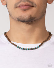 Load image into Gallery viewer, The WOOD Times Blue Urban Necklace