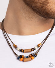 Load image into Gallery viewer, Wish You WOOD Orange Urban Necklace