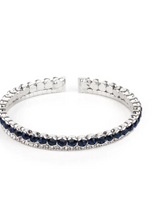 Load image into Gallery viewer, Fairytale Sparkle Blue Coil Bracelet