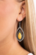 Load image into Gallery viewer, Twisted Trailblazer Yellow Earring
