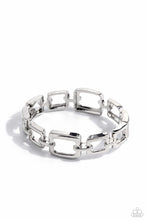 Load image into Gallery viewer, Square Inch Silver Hinged Bracelet