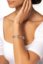 Load image into Gallery viewer, Square Inch Silver Hinged Bracelet