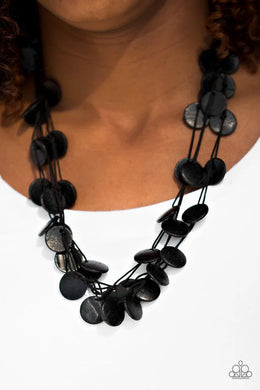 Caribbean Catch Black Wood Necklace
