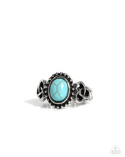 Load image into Gallery viewer, Celtic KNOT-out Blue Skinny Band Ring