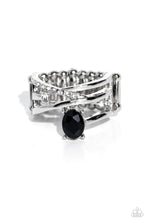 Load image into Gallery viewer, Alternating Allure Black Ring