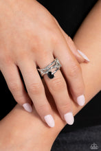 Load image into Gallery viewer, Alternating Allure Black Ring