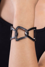 Load image into Gallery viewer, Alternative Attitude Black Hinged Bracelet