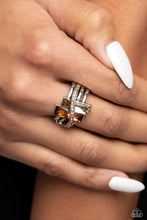 Load image into Gallery viewer, Dueling Difference Brown Skinny Band Ring