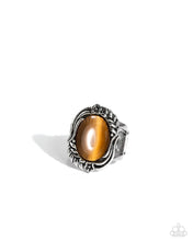 Load image into Gallery viewer, Plaited Pattern Brown Ring
