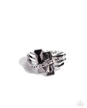 Load image into Gallery viewer, Dueling Difference Silver Skinny Band Ring