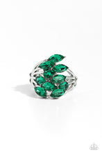 Load image into Gallery viewer, Wave of Whimsy Green Skinny Band Ring