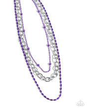 Load image into Gallery viewer, Mardi Gras Mayhem Purple Necklace