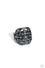 Load image into Gallery viewer, Steadfast Stack Black Ring