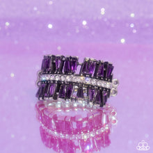 Load image into Gallery viewer, Staggering Stacks  Purple Skinny Band Ring