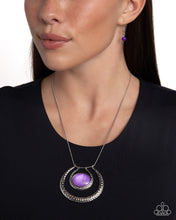 Load image into Gallery viewer, If the HORSESHOE Fits Purple Necklace