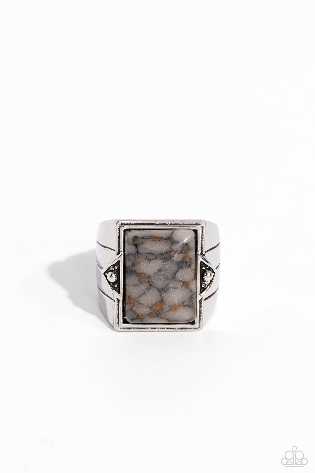 Startling Stones Silver Men’s Ring