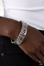 Load image into Gallery viewer, Wavy Whimsy Silver Hinged Bracelet