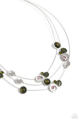 Affectionate Array Green Necklace