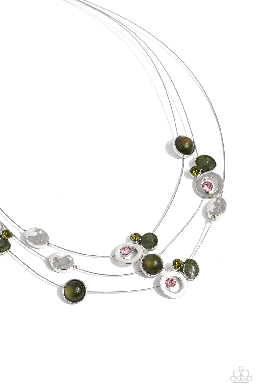 Affectionate Array Green Necklace