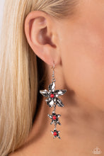 Load image into Gallery viewer, Tapered Tiers Red Earrings