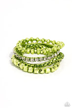 Load image into Gallery viewer, Punk Pattern Green Bracelet