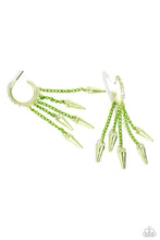 Load image into Gallery viewer, Piquant Punk Green Earrings