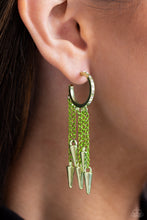 Load image into Gallery viewer, Piquant Punk Green Earrings