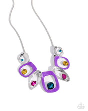 Load image into Gallery viewer, Poetically Painted Purple Necklace