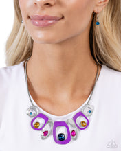 Load image into Gallery viewer, Poetically Painted Purple Necklace
