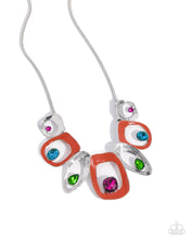 Load image into Gallery viewer, Poetically Painted Orange Necklace