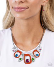 Load image into Gallery viewer, Poetically Painted Orange Necklace