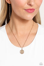 Load image into Gallery viewer, Emblematic Elegance Gold Necklace- A
