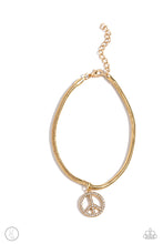 Load image into Gallery viewer, Pampered Peacemaker Gold Anklet