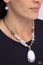 Load image into Gallery viewer, Captivating Composition White Necklace