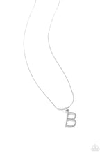 Load image into Gallery viewer, Letter of the Law White Necklace - B